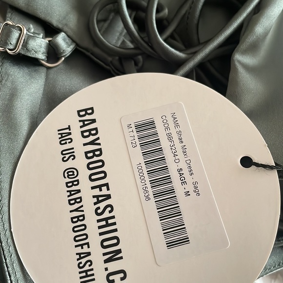 COPY - Babyboo Dress Shae - Sage - Picture 5 of 6